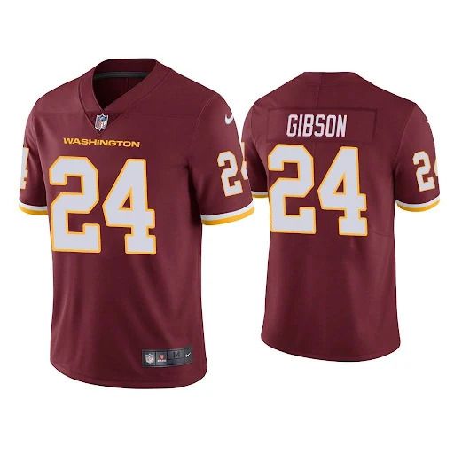 Men Washington Redskins 24 Antonio Gibson Nike Red Vapor Limited NFL Jersey